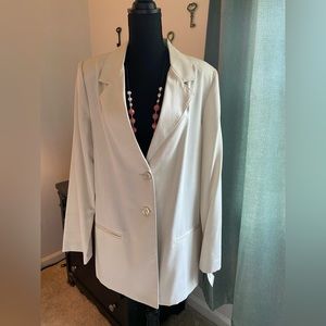 Pretty Woman Vibes with this NWT Sag Harbor Linen Granite Blazer, Sz 14